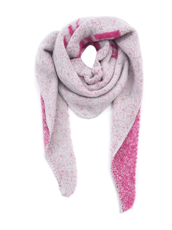 

Faera Мягкий треугольный шарф серого цвета