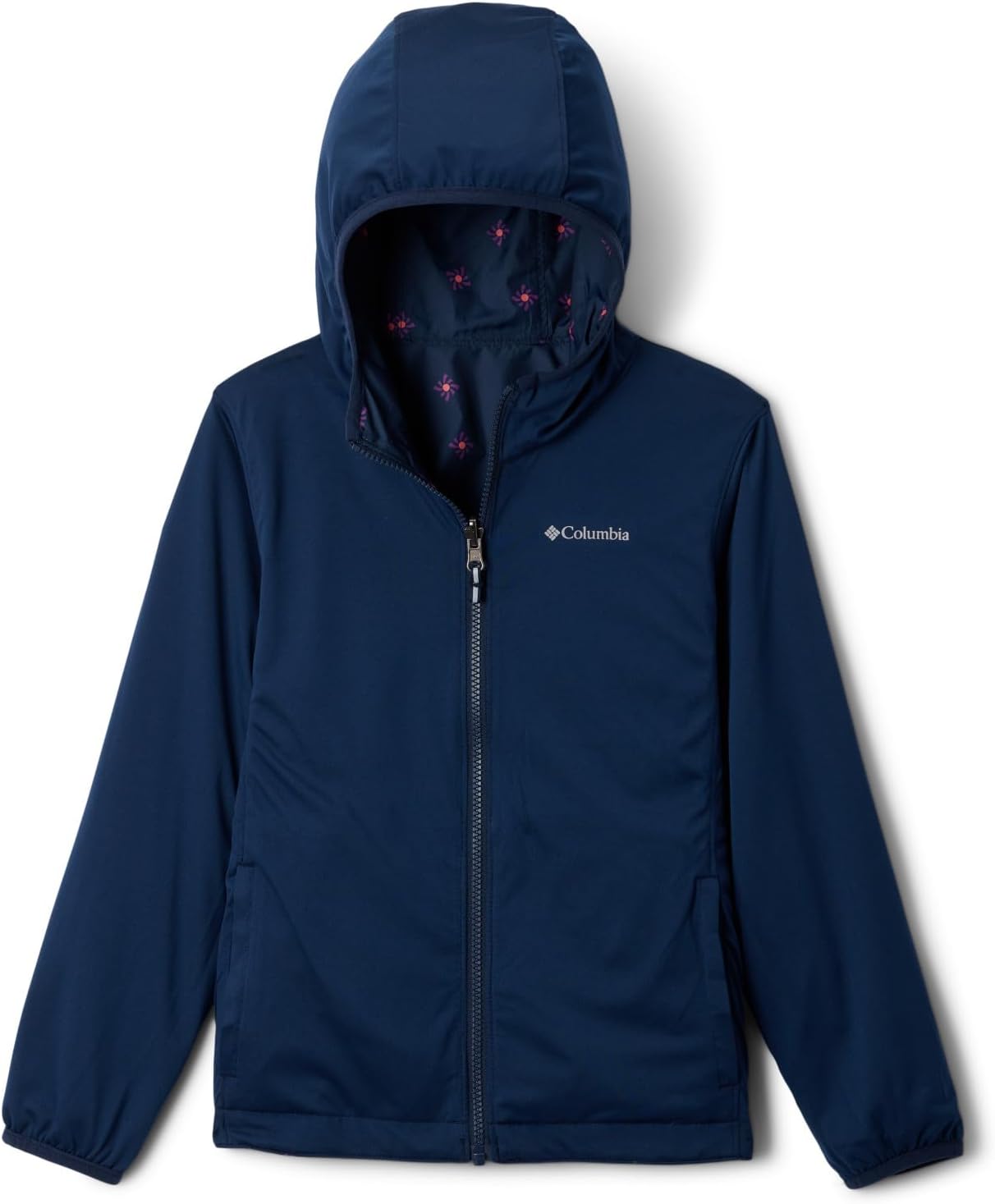Куртка Columbia Boys Pixel Grabber II реверсивная, Collegiate Navy Sundot — фото 3