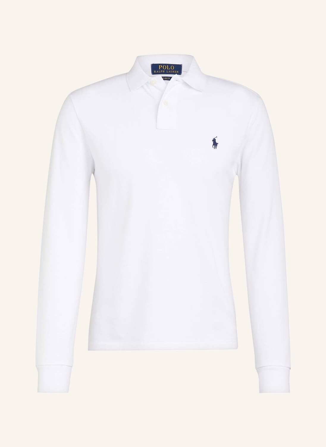 

Рубашка поло POLO RALPH LAUREN Piqué Slim Fit, белый