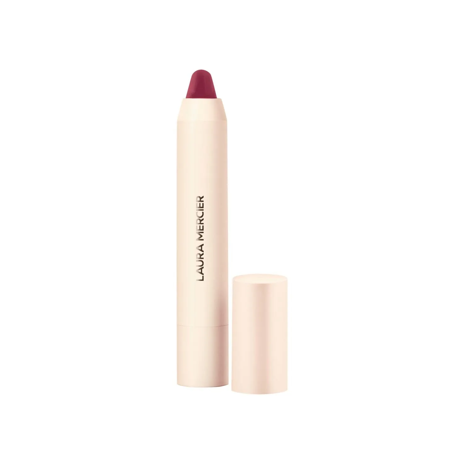 Помада-карандаш Laura Mercier Petal Soft, увлажнение и смягчение губ в течение 24 часов, полупрозрачный матовый цвет в течение 12 часов, комфортное и невесомое ношение, рассеянный, размытый эффект., 343 Noémie - Mid Tone Plum
