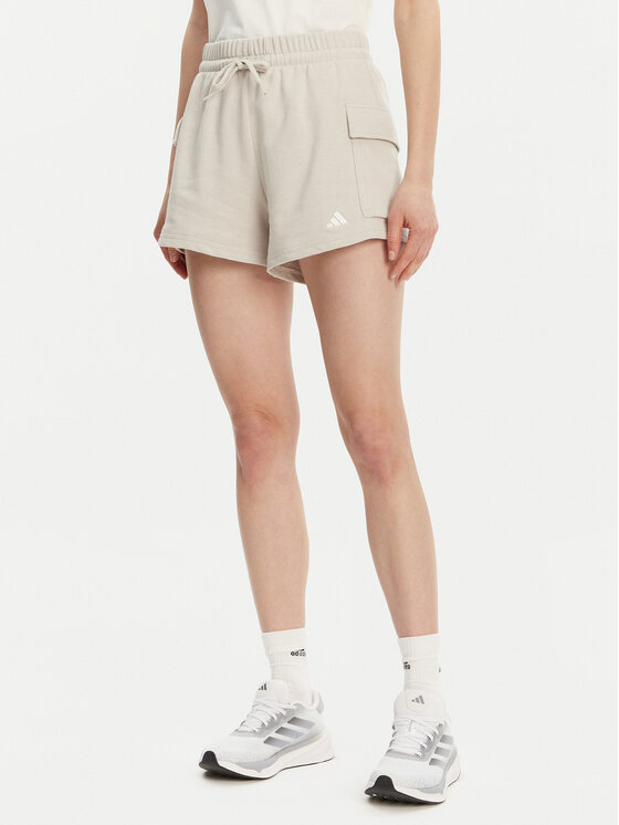 

Свободные спортивные шорты Essentials Small Logo JC5699 Adidas, бежевый