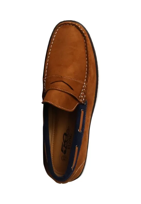 Удлиненные мокасины mocassin basse à enfiler Elong, Camel — фото 3