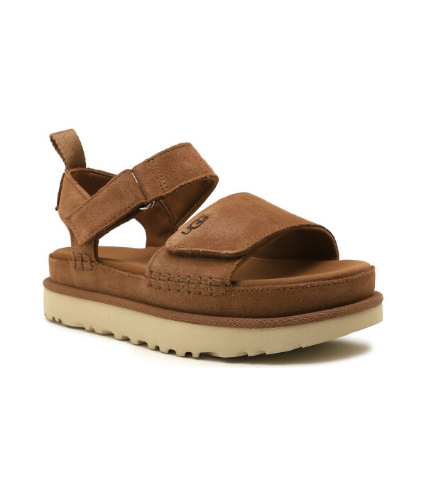 Кожаные сандалии с золотой звездой Ugg, коричневый