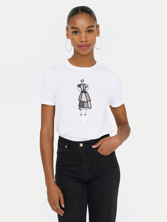 

Футболка regular fit Emma 15329752 Only, белый