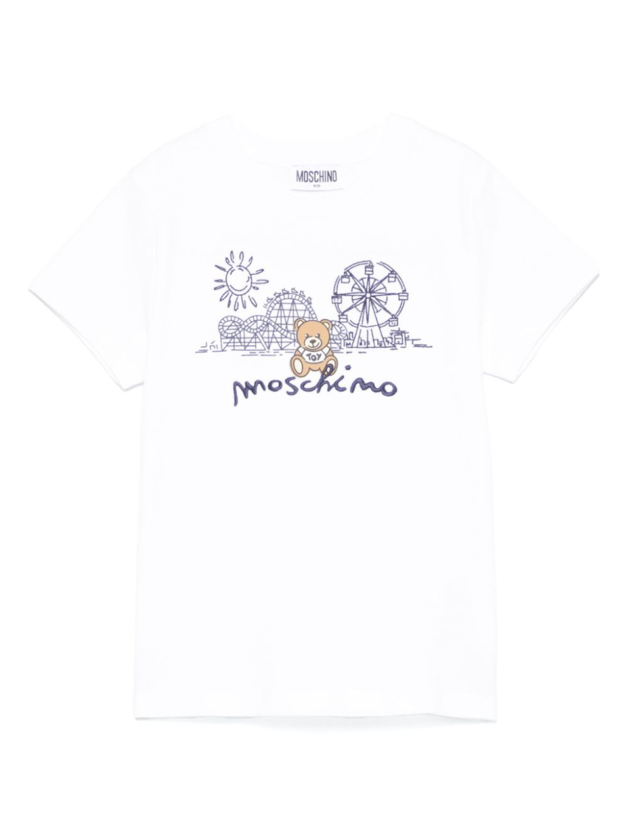 

Moschino Kids футболка Teddy Bear, белый