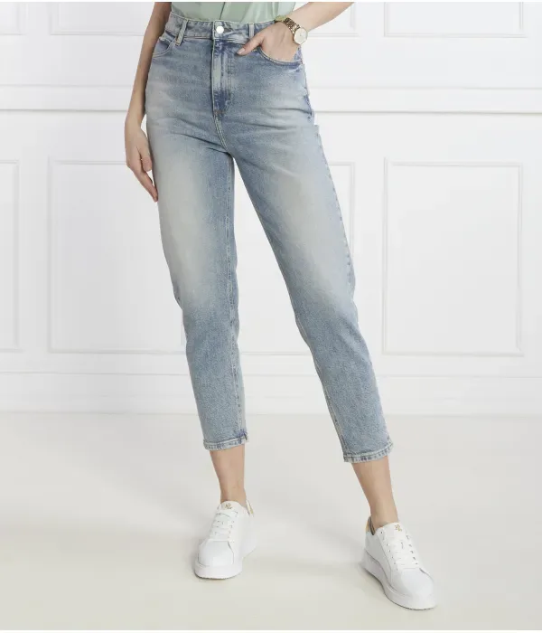 Джинсы RUTH HR BC mom fit Boss Orange, синий — фото 3