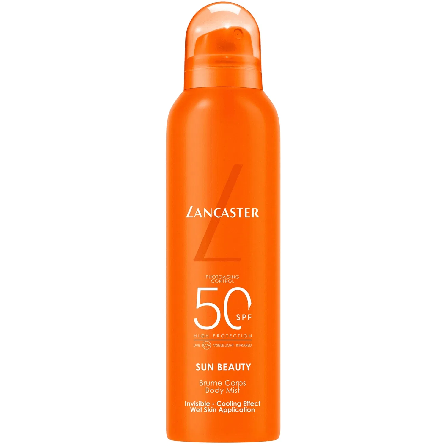 Охлаждающий невидимый спрей для тела Sun Sport, для увлажнения кожи, SPF 50, 200 мл Lancaster