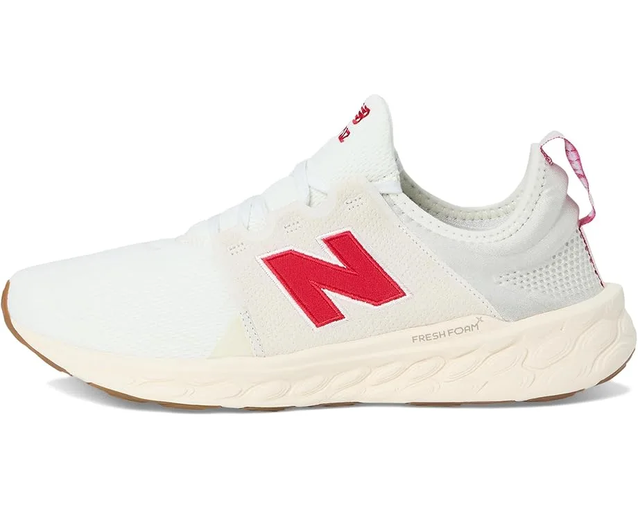 Кроссовки New Balance Fresh Foam X Cruz v3, Sea Salt/Team Red/Permafrost — фото 4