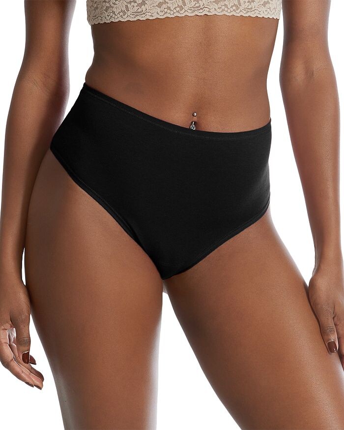 

Hanky ​​Panky PlayStretch Эластичные стринги с высокой посадкой Hanky Panky, черный