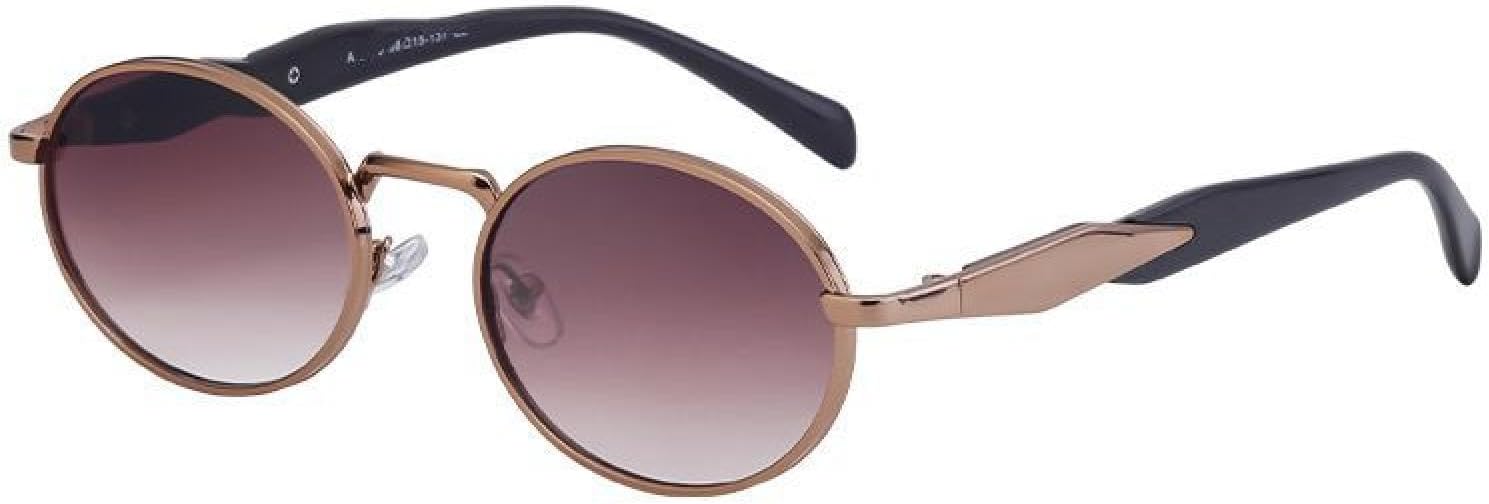 

Солнцезащитные очки в маленькой круглой оправе для женщин, роскошные винтажные металлические овальные солнцезащитные очки для женщин, модные солнцезащитные очки HHZZYVY, C2goldbrown