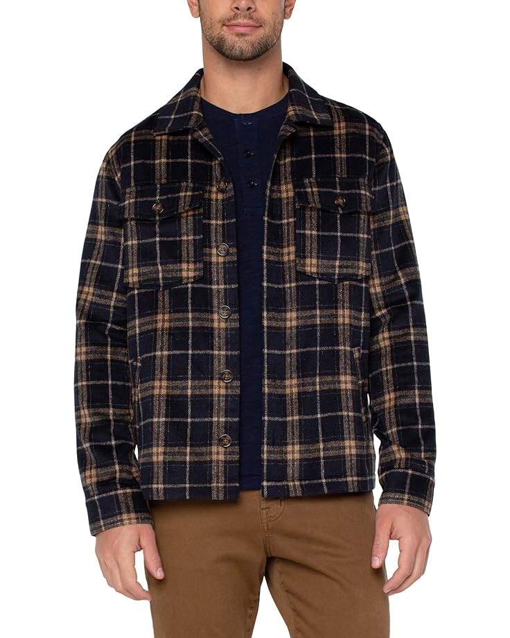 

Куртка Liverpool Los Angeles Plaid Shirt, темно-синий