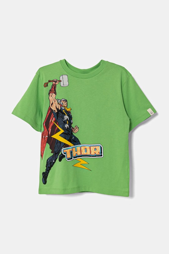 

Детская хлопковая футболка United Colors Of Benetton, зеленый