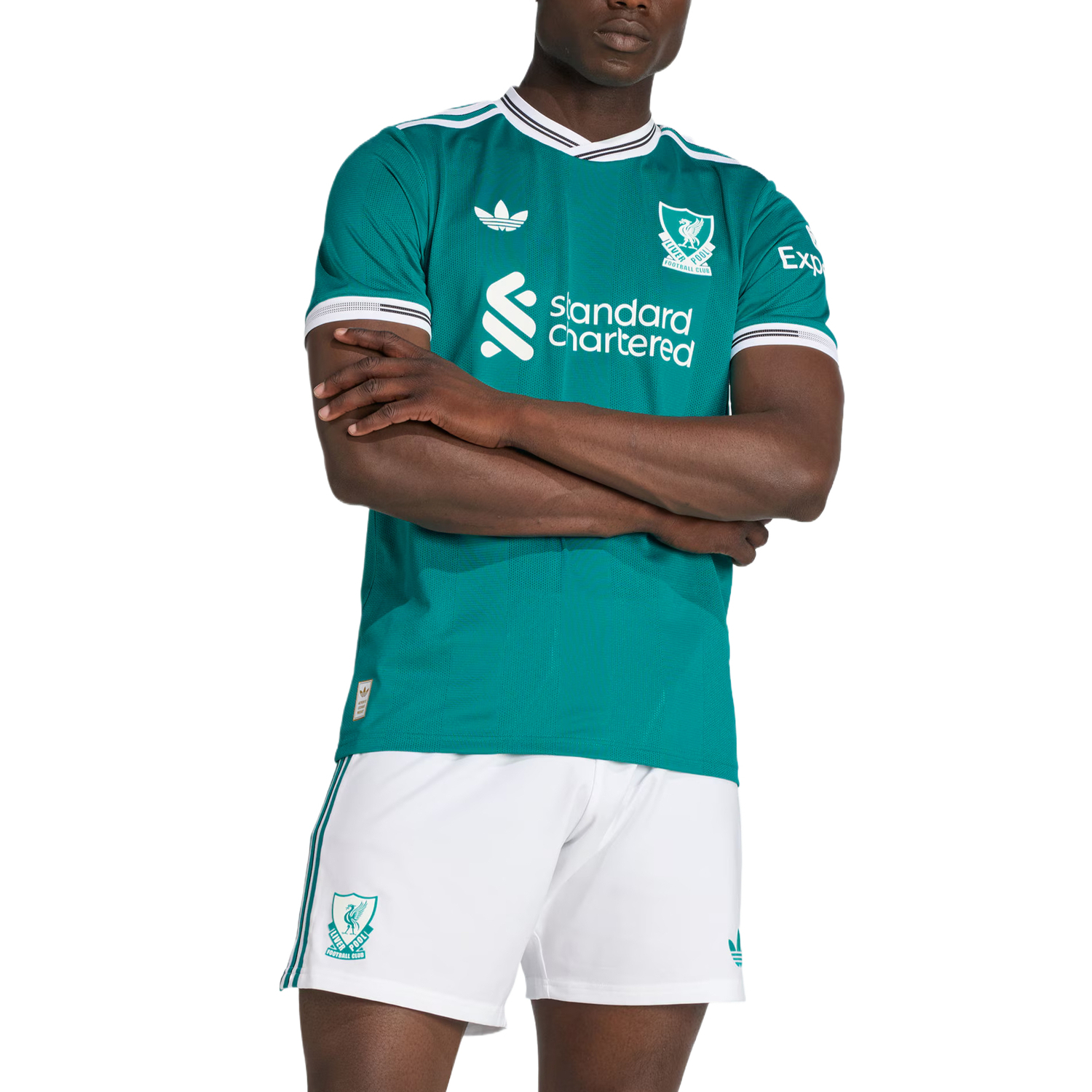 Футболка Liverpool FC 25/26 Third Authentic Adidas Originals, зеленый — фото 4