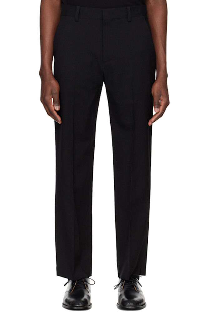 

Черные шерстяные брюки Solid Homme