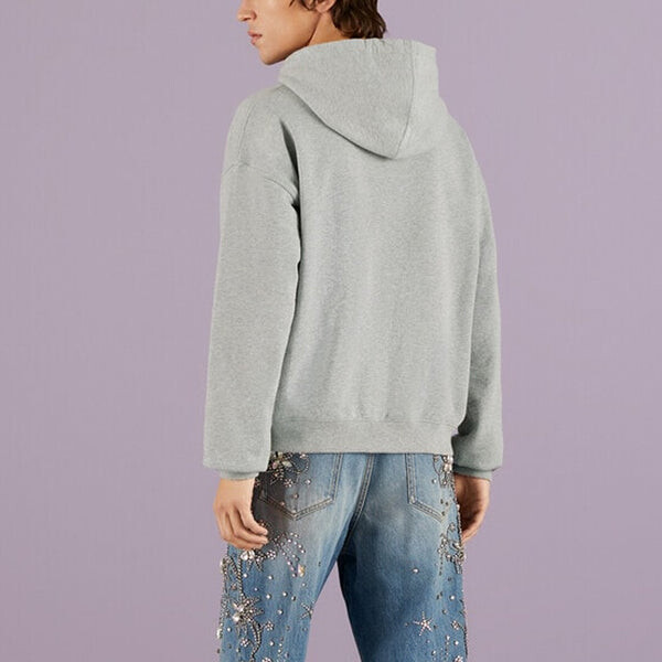Толстовка chain print hooded sweatshirt 'grey' Gucci, серый — фото 3