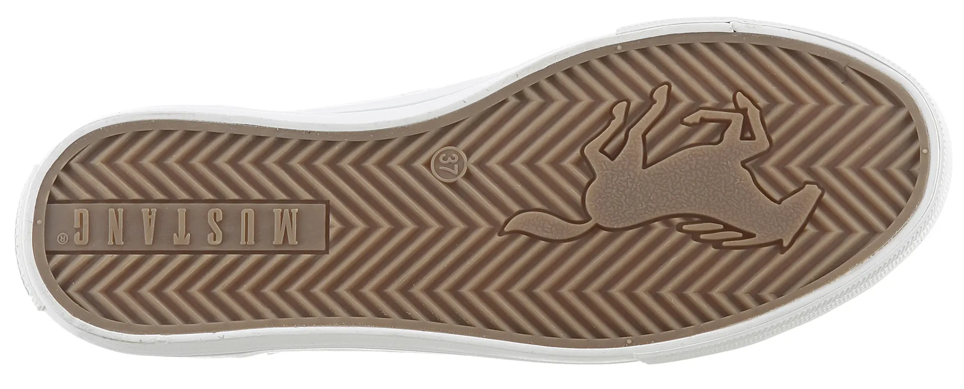 Кроссовки Mustang Shoes, с боковой молнией, повседневная обувь, полуботинки, туфли на шнуровке, бежевый — фото 3