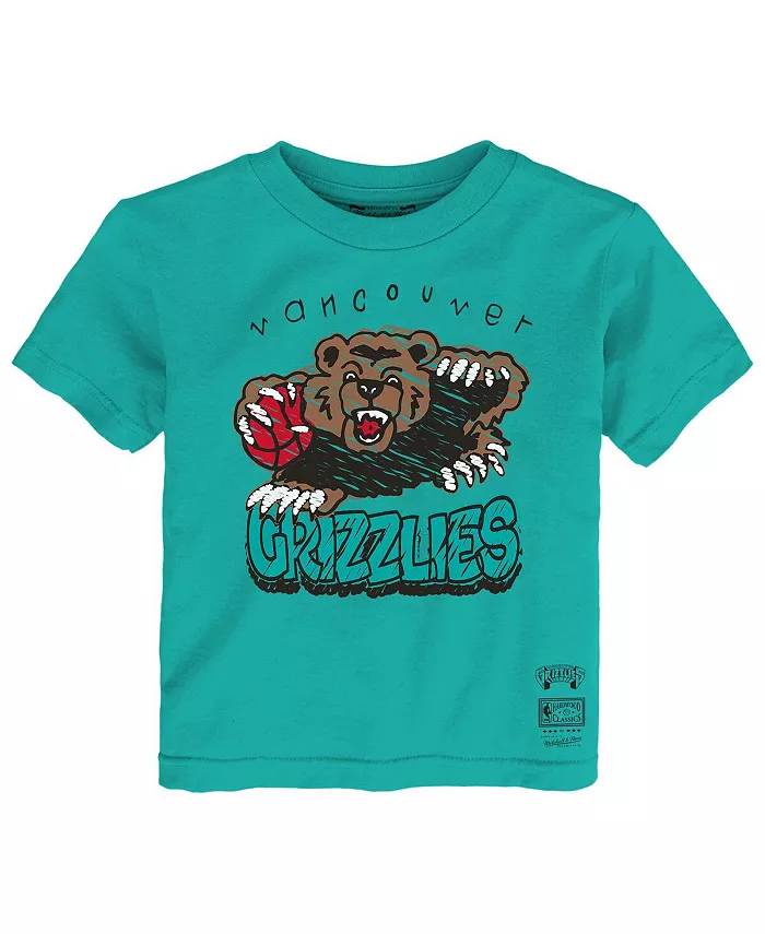 

Детская футболка Vancouver Grizzlies Hardwood Classics Favorite Team в бирюзовом цвете Mitchell & Ness