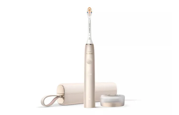 PHILIPS Электрическая зубная щетка Smart Premium с технологией звуковых волн, цвет Pure White, HX9996 — фото 2
