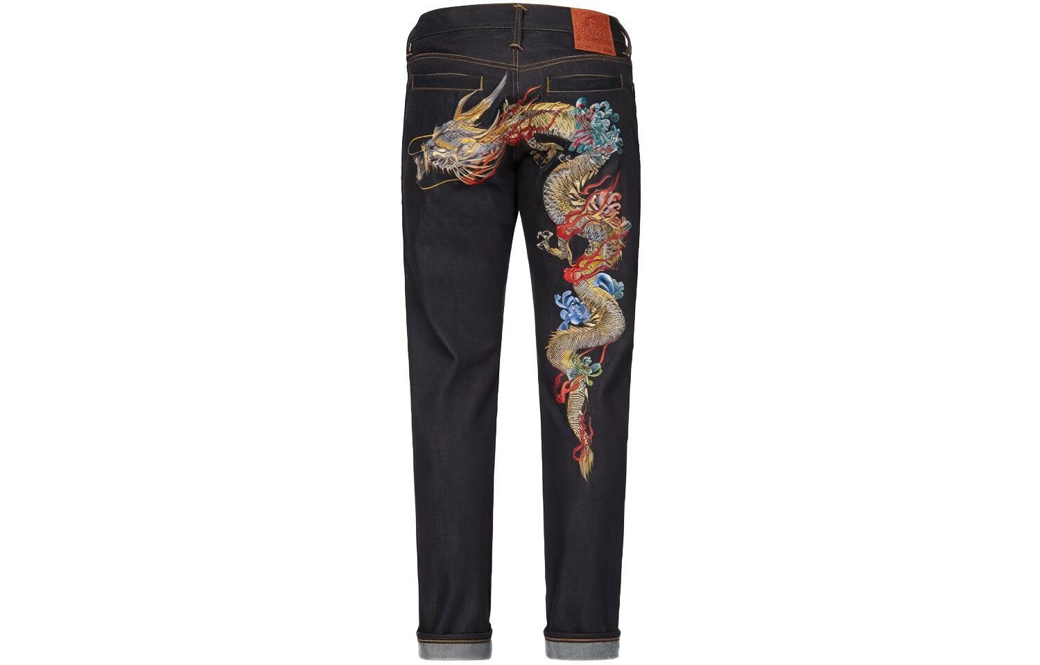 

Джинсы мужские деним синие Evisu, синий