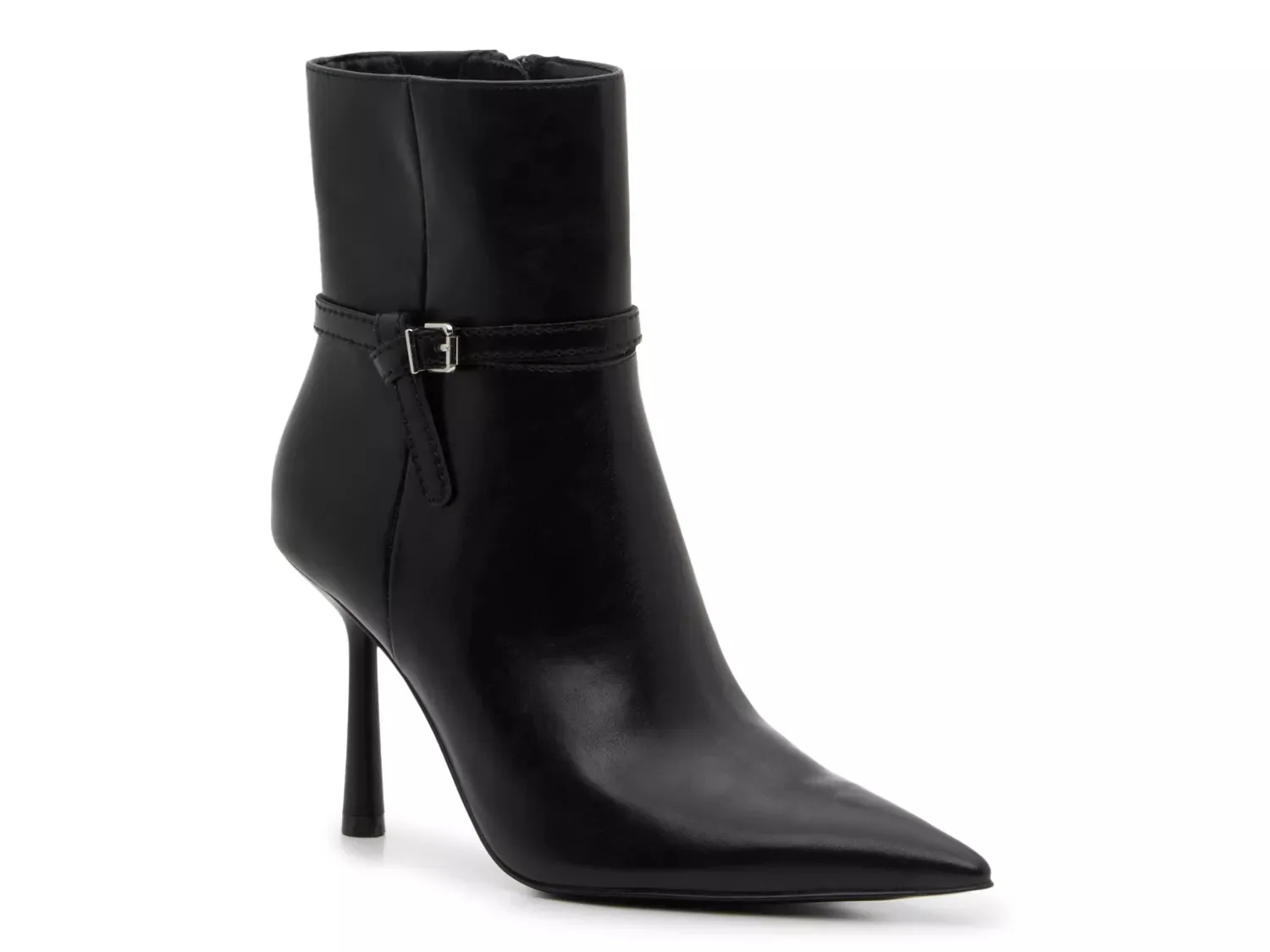 Ботинки женские Steve Madden Carolina на тонком каблуке, черный