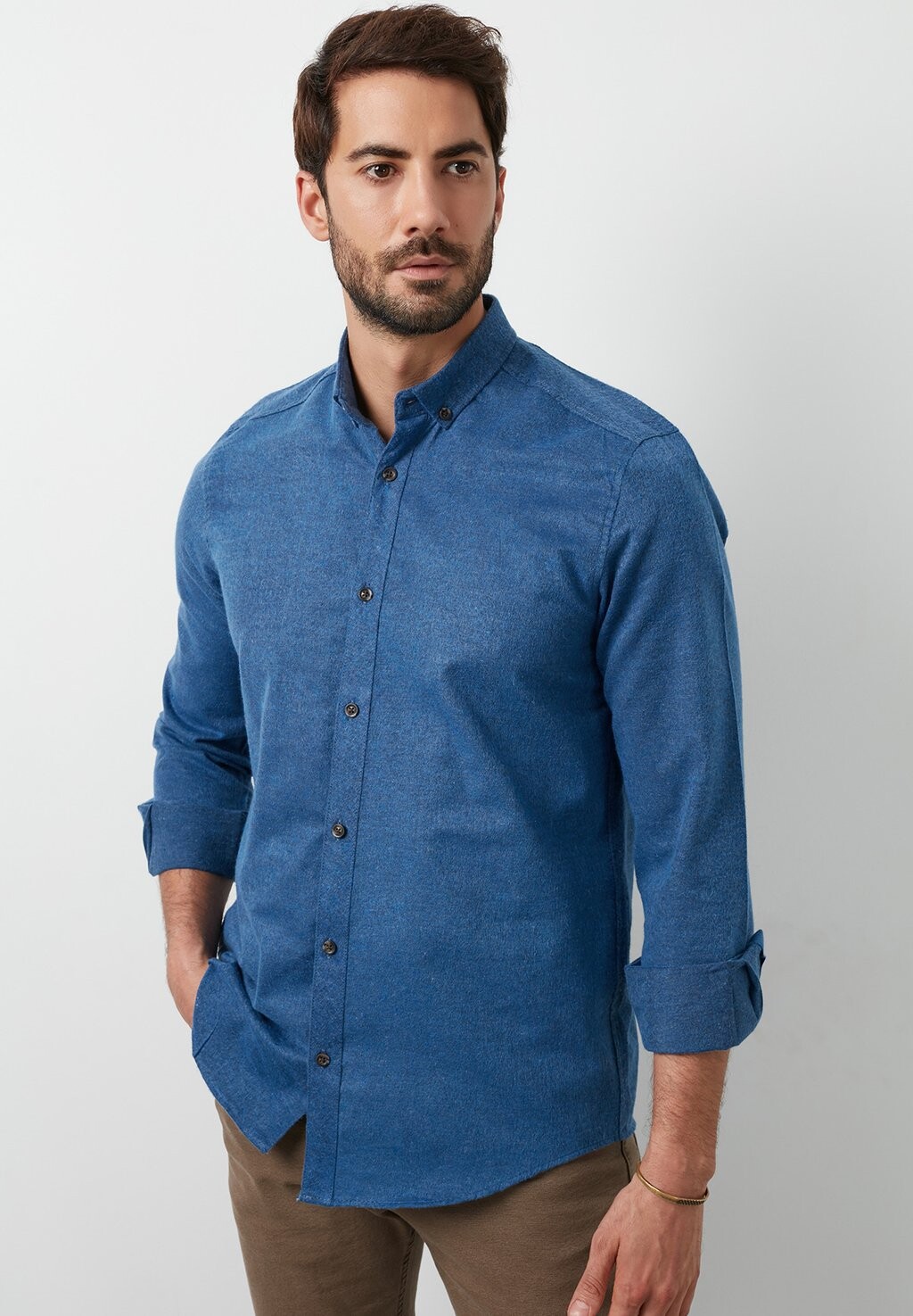 

Рубашка SLIM FIT Buratti, цвет indigo