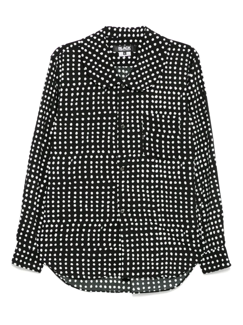 

Рубашка Filip Pagowski в горох Black Comme Des Garçons, черный