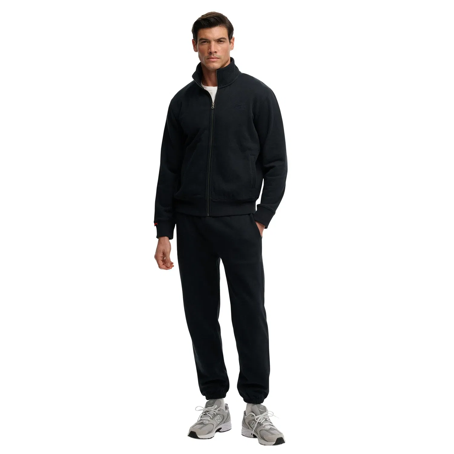 Спортивная куртка, большие размеры, Superdry, темно-синий — фото 4