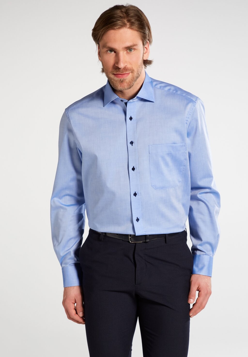 

Деловая рубашка PINPOINT-HEMD, COMFORT FIT Eterna, синий