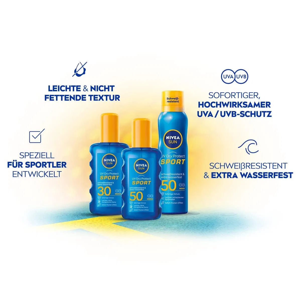 Солнцезащитный спрей Nivea Sun UV Dry Protect Refreshing SPF 50 Nivea — фото 2