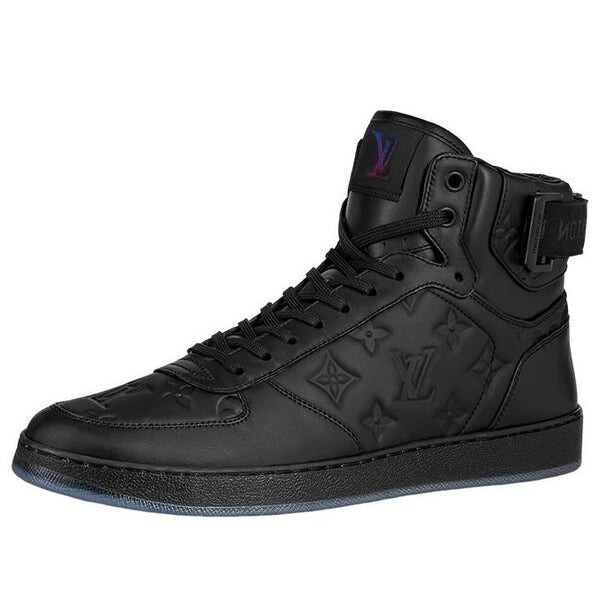 

Кроссовки rivoli ankle sneakers 'black monogram' Louis Vuitton, черный