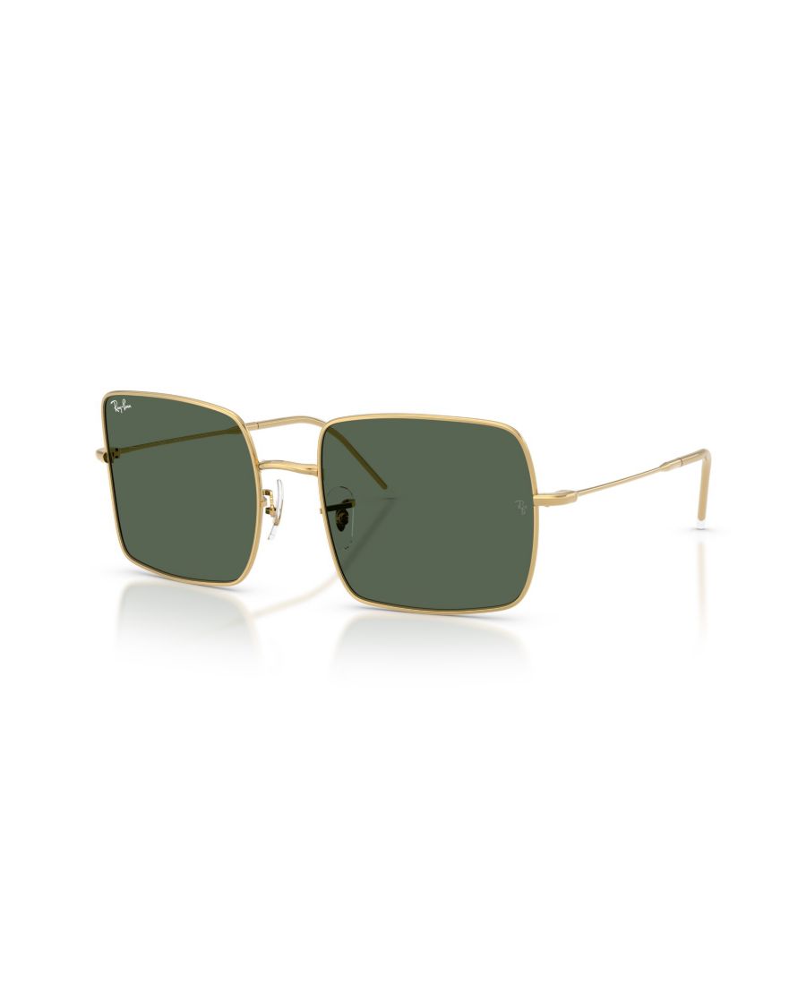 

Женские квадратные солнцезащитные очки, Square Reverse RBR0104S Ray-Ban, Arista Gold, Green