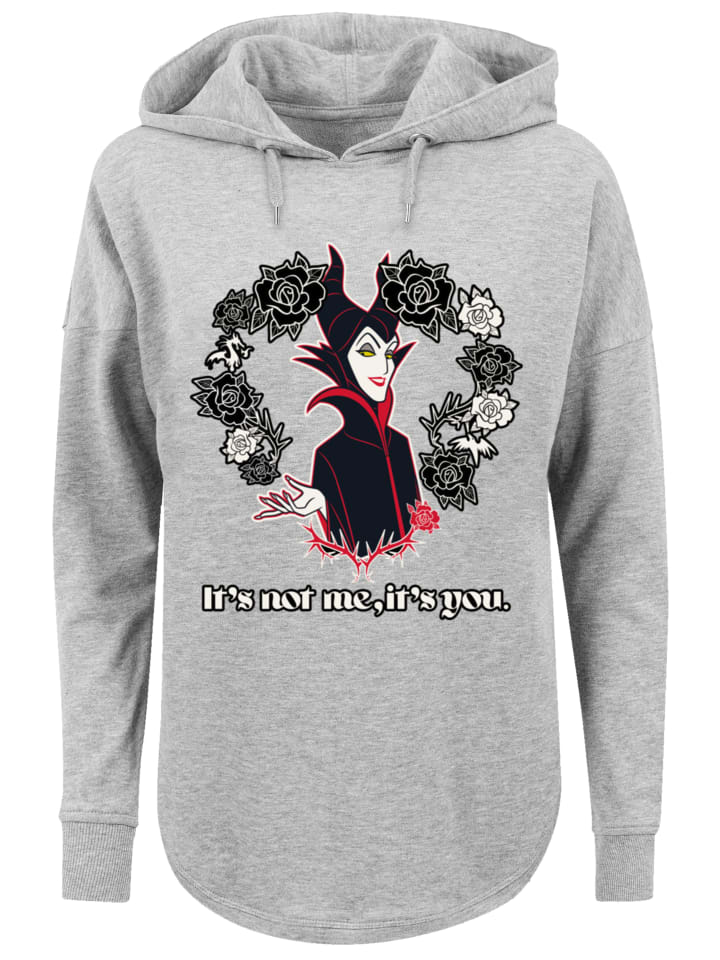

Пуловер F4NT4STIC Oversized Hoodie Disney Villians Maleficent Its Not Me, серый