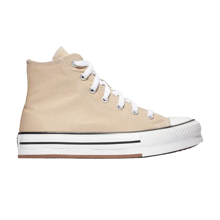 

Кроссовки Converse Chuck Taylor All Star EVA Lift High GS 'Nutty Granola', желто-коричневый