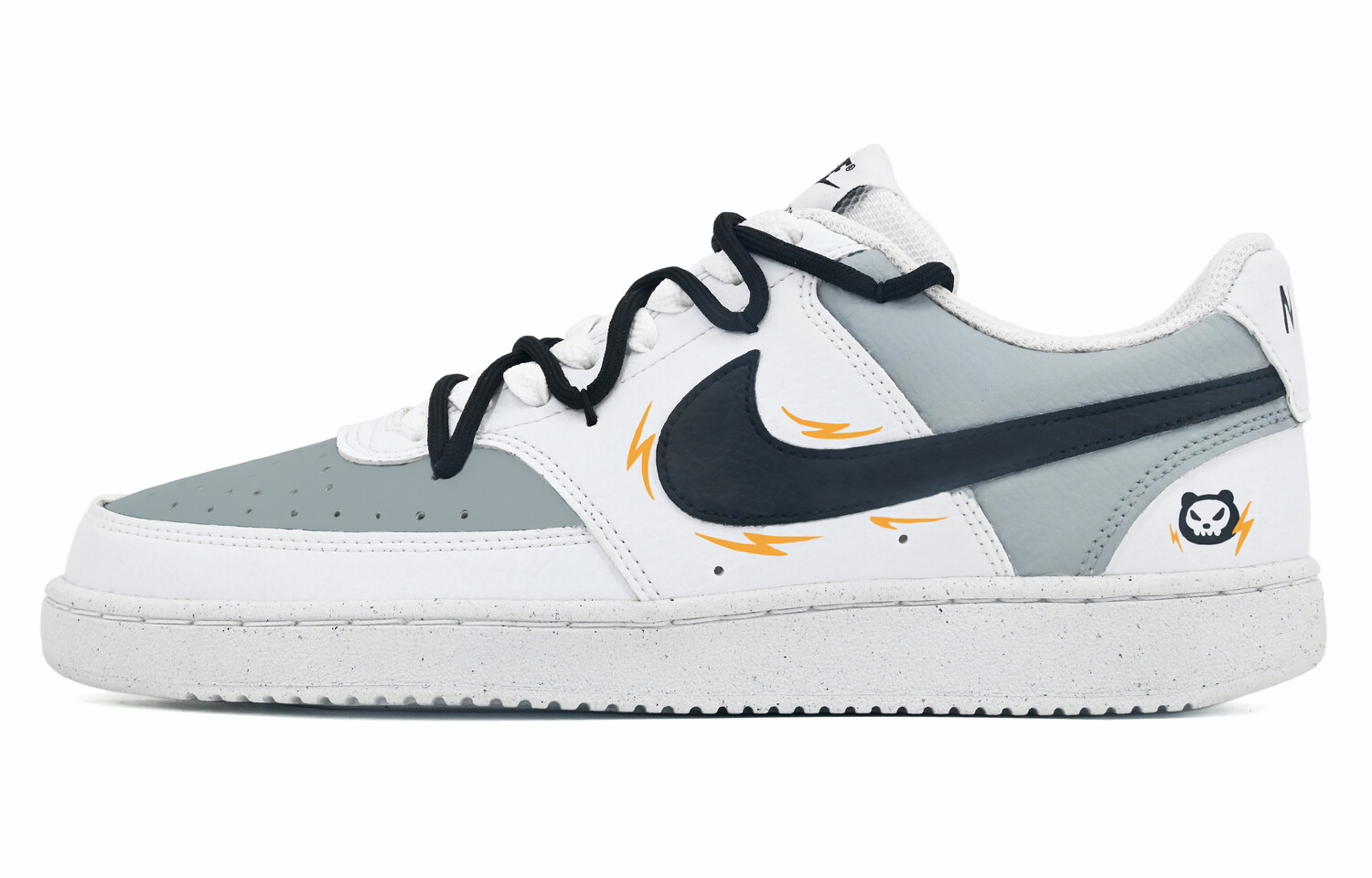 

Кроссовки Nike Court Vision 1 Skateboard Shoes Men Low-Top Black White, Черный, Кроссовки Nike Court Vision 1 Skateboard Shoes Men Low-Top Black White