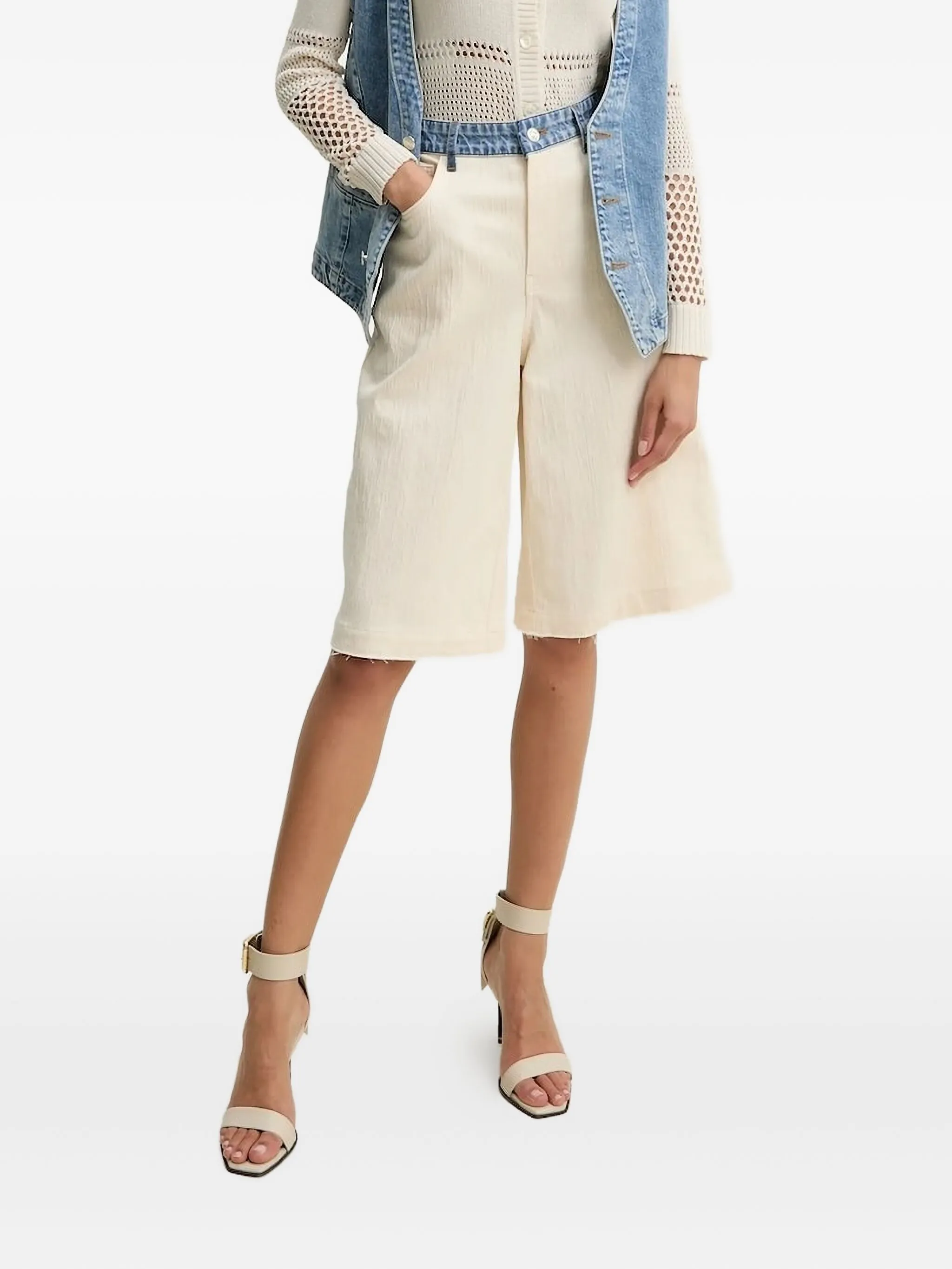 

Шорты по колено Moschino Jeans, белый