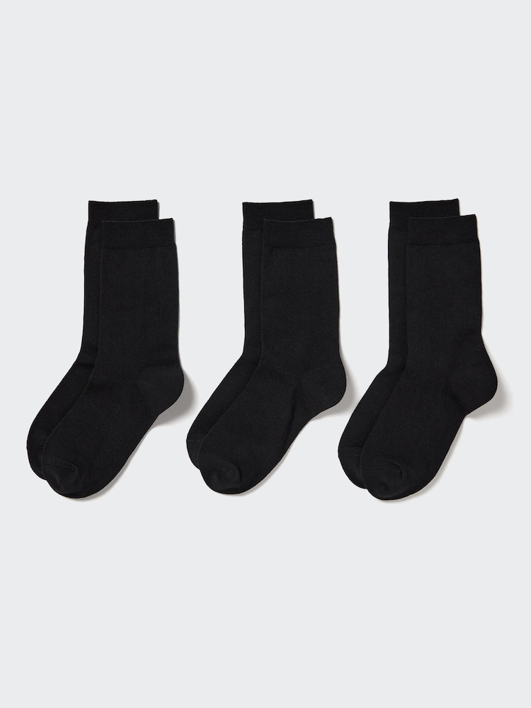 

Носки 3 пары Uniqlo, цвет 09 черный