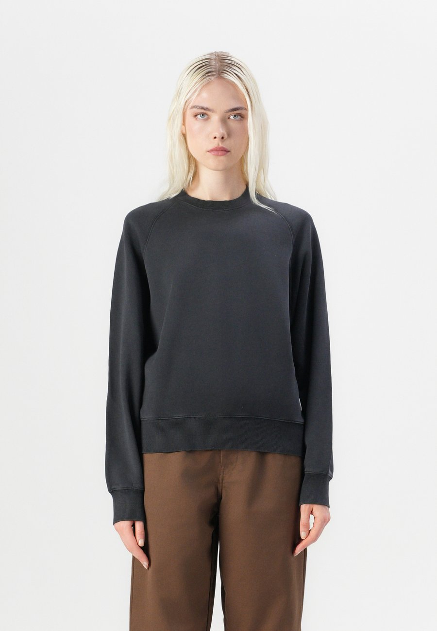 

Толстовка Carhartt WIP W' HUDSON SWEAT, Black Chalk Wash/Grey