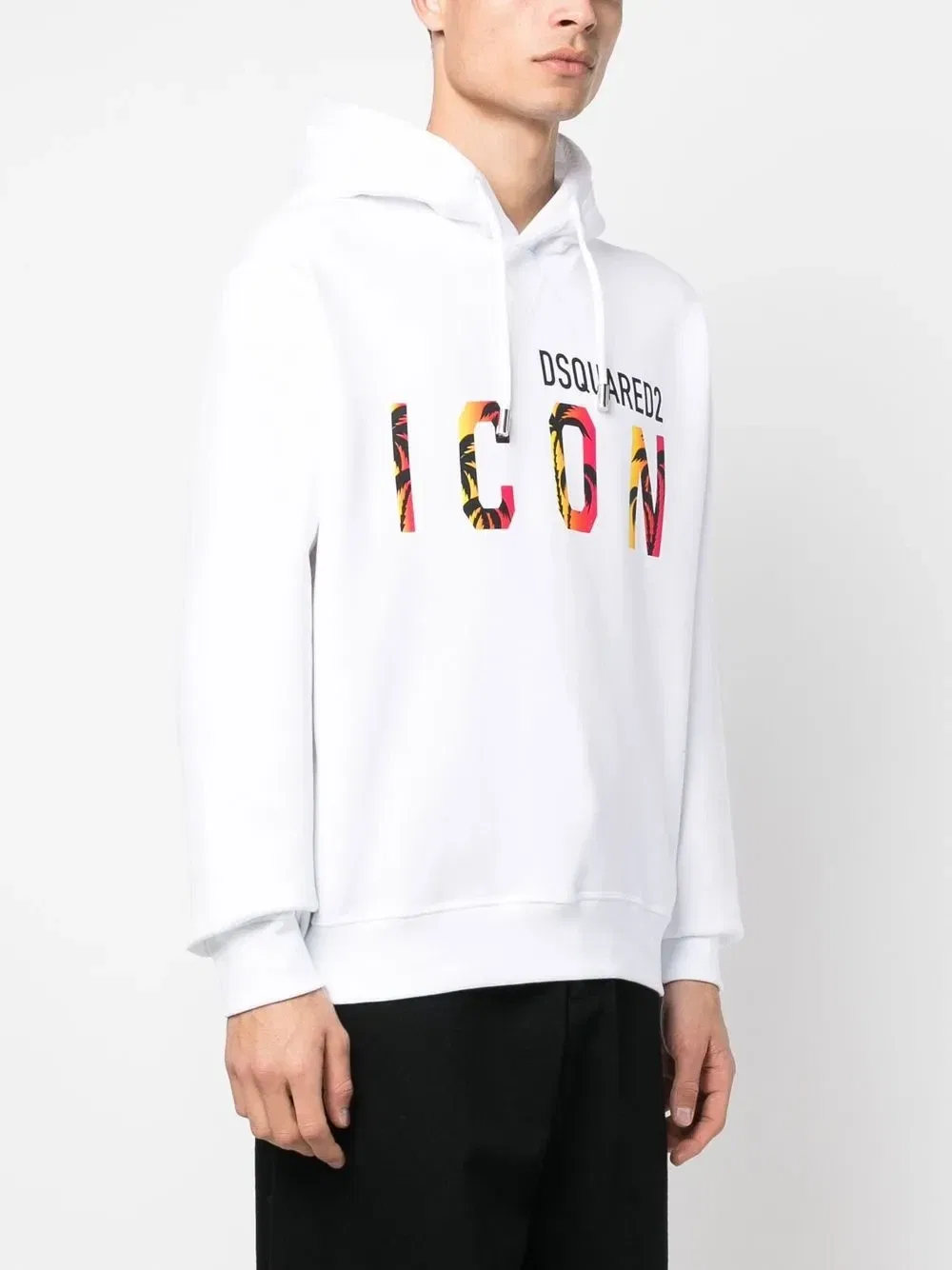 Толстовка с капюшоном и принтом Icon Dsquared2, белый — фото 3