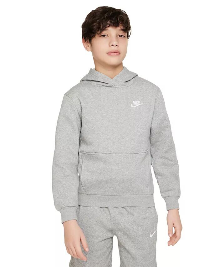 

Спортивная одежда Флисовый пуловер с капюшоном Big Kids Club Nike, коричневый