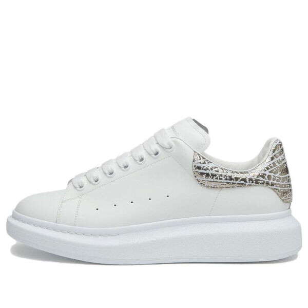 

Кроссовки oversized sneakers 'white silver' Alexander Mcqueen, белый