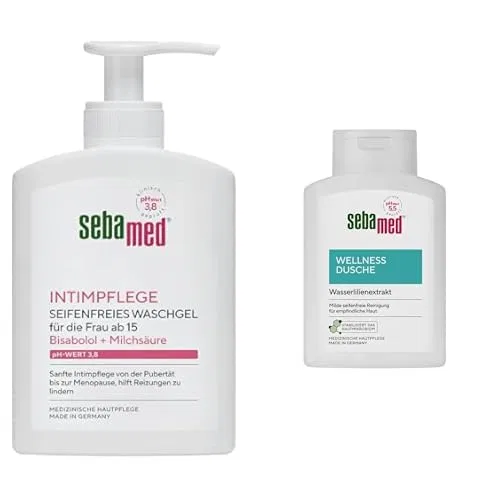 Набор: интимный гель для душа pH 3.8 и гель для душа Wellness от Sebamed Sebamed