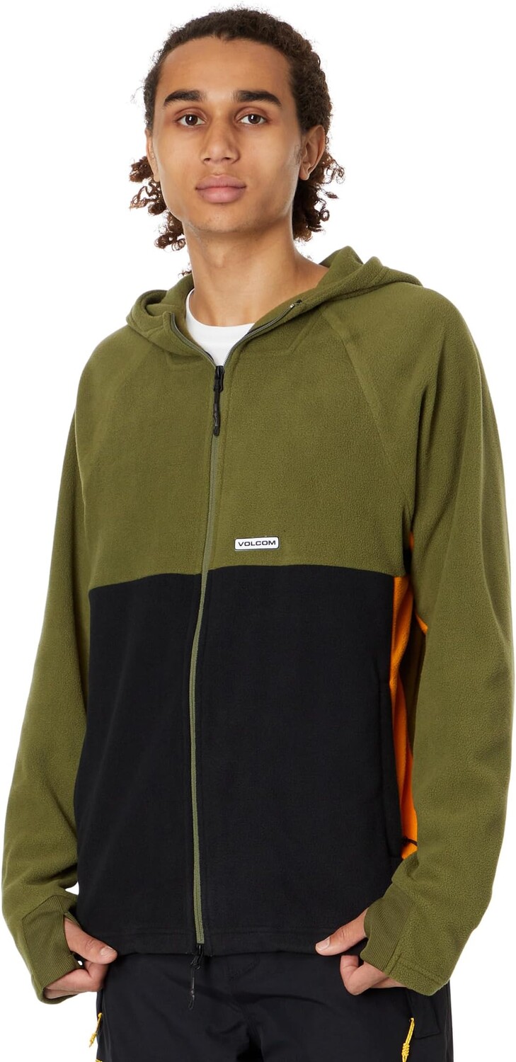 

Толстовка Volcom Snow Polar Fleece Hooded Full Zip, цвет Military