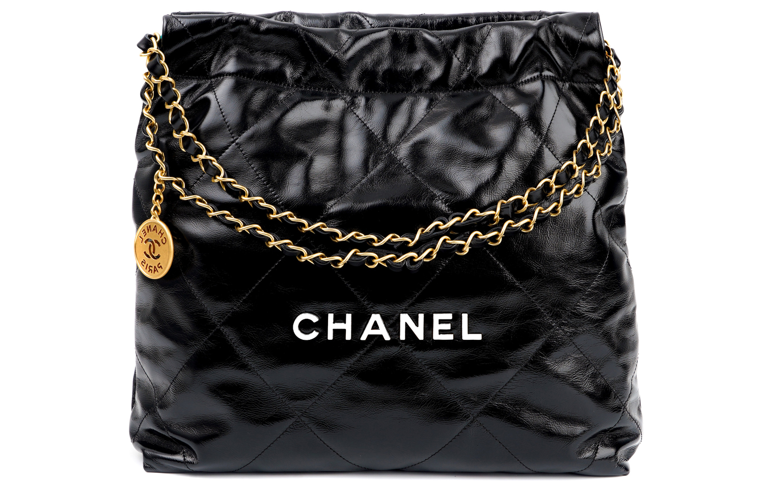 CHANEL Сумка через плечо из телячьей кожи малая женская черная — фото 2