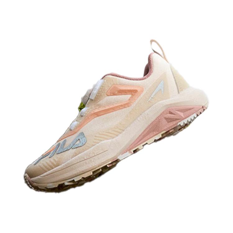 FILA KIDS Детские кроссовки с низким верхом, устойчивые к истиранию, бежево-розовые, для детей от 3 до 7 лет — фото 2