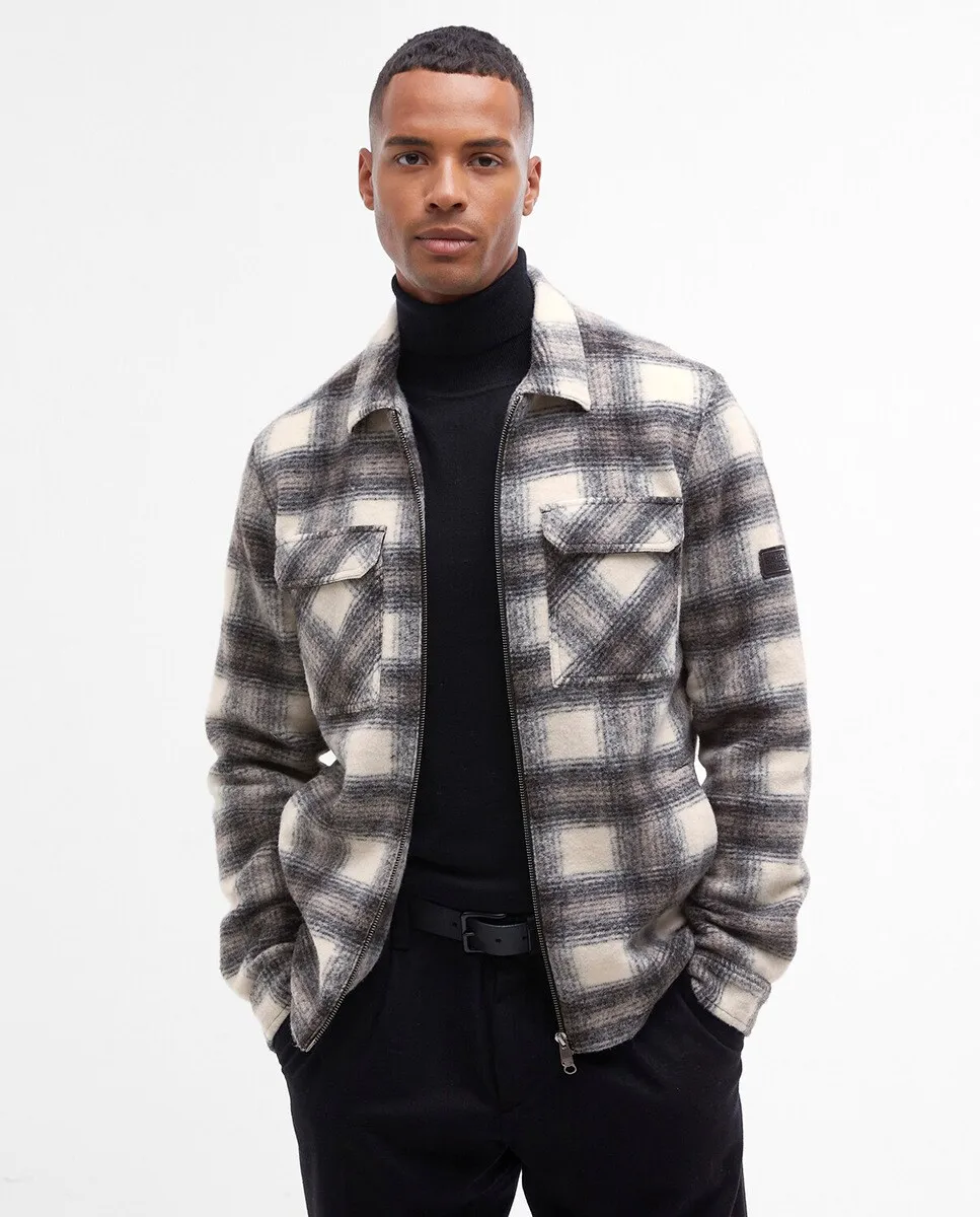 

Мужская флисовая рубашка в клетку Barbour International, мультиколор