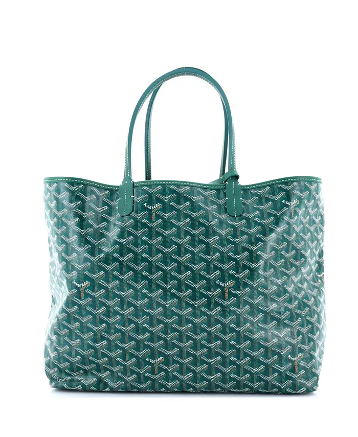 

Сумка-тоут PM Saint Louis из лакированного холста Pre-Owned Goyard, зеленый
