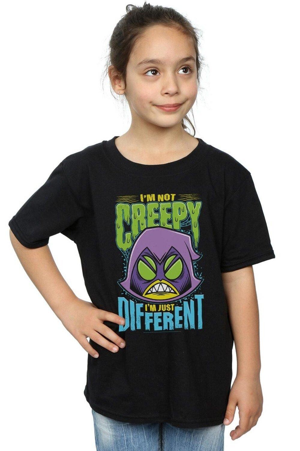

Хлопковая футболка Teen Titans Go Creepy Raven DC Comics, черный