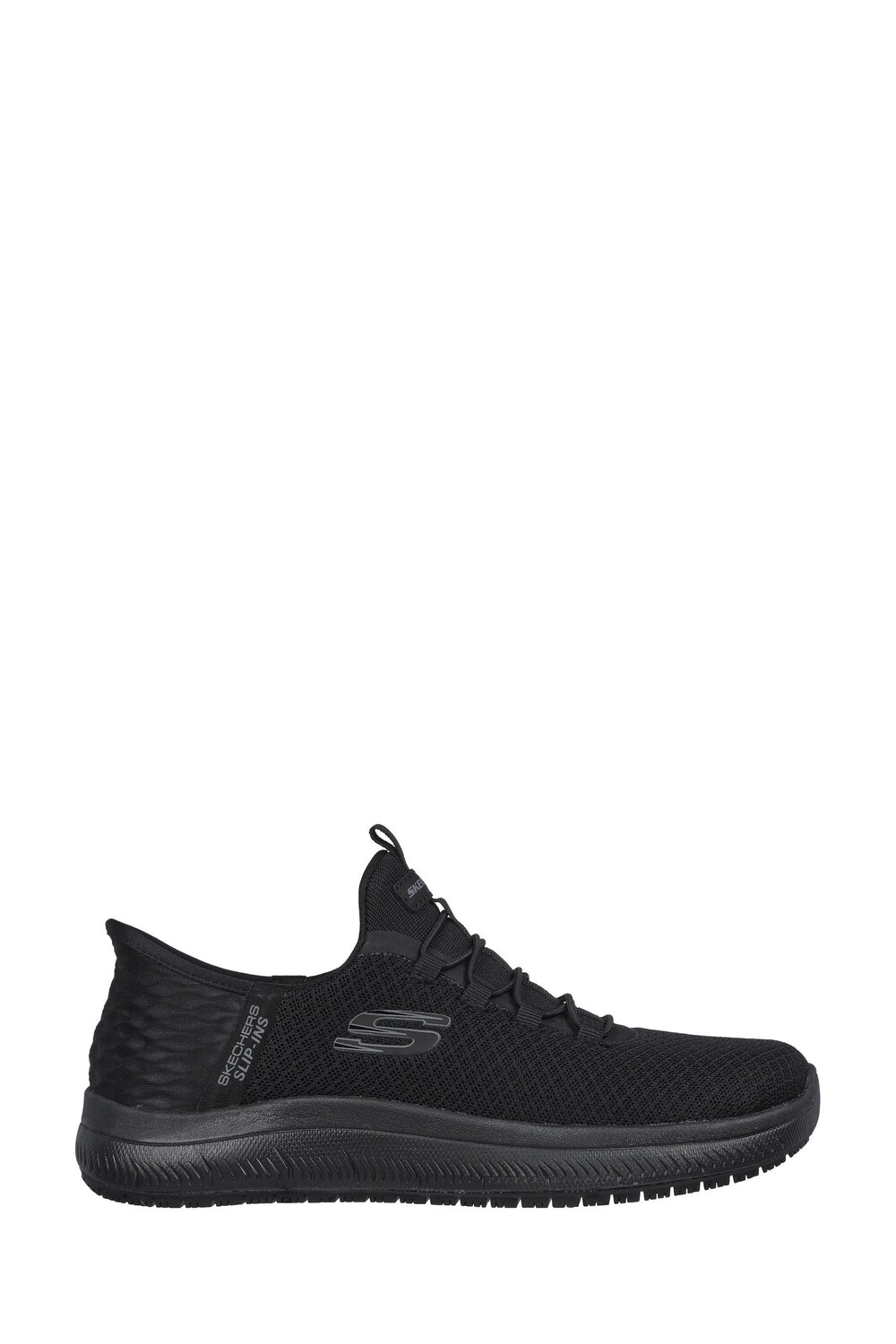 

Слипоны для работы: нескользящие женские саммиты enslee Skechers, черный