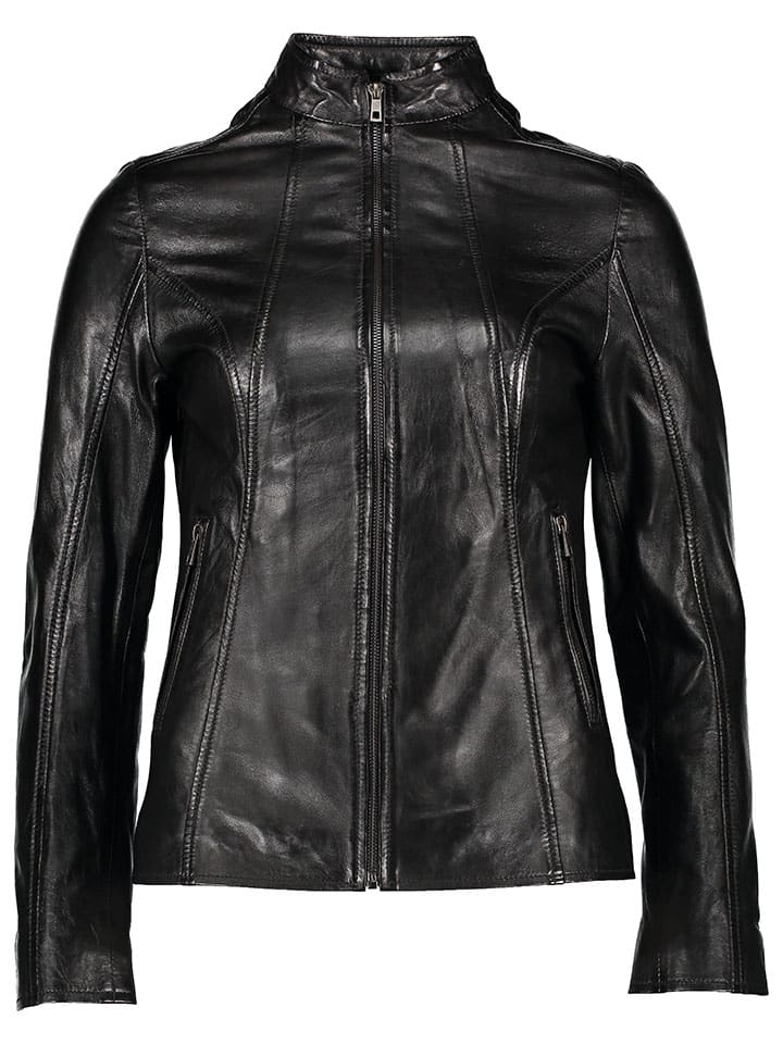 

Bugatti Черная кожаная куртка