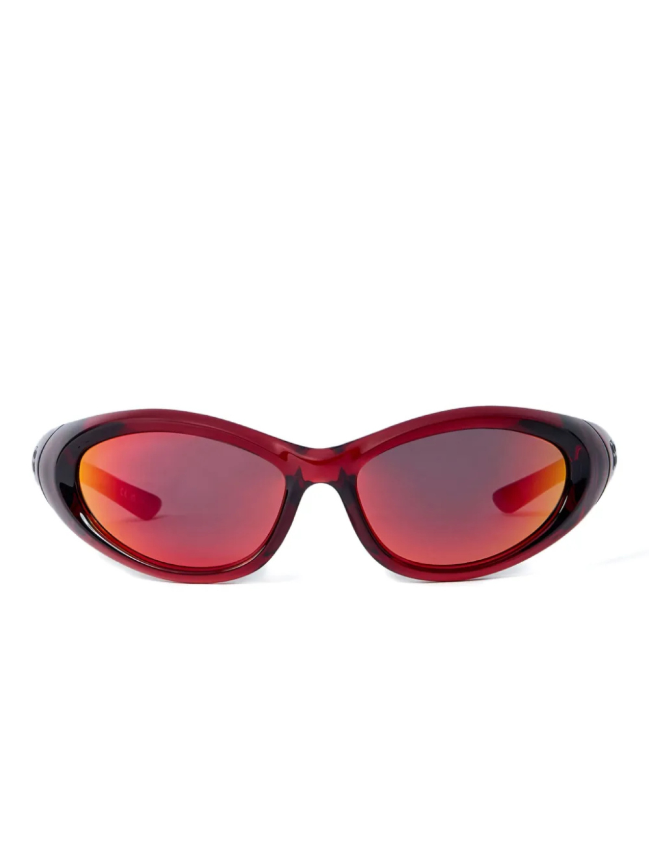 

Солнцезащитные очки в круглой оправе Balenciaga Eyewear, красный